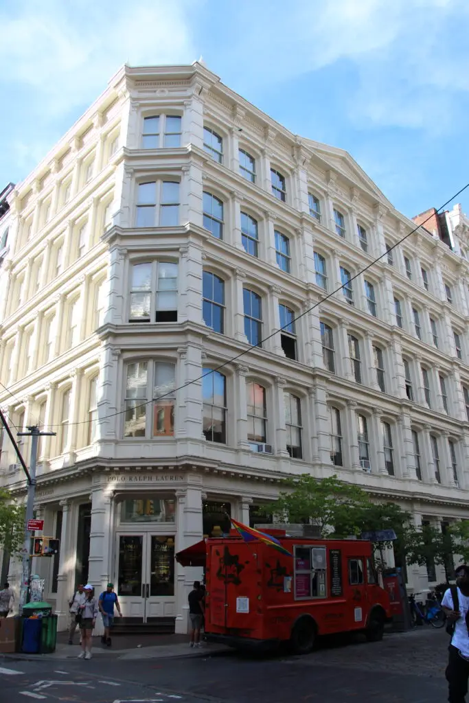 The SoHo NYC Cast-Iron Architecture Legacy Historic Cast Iron Building in SoHo NYC